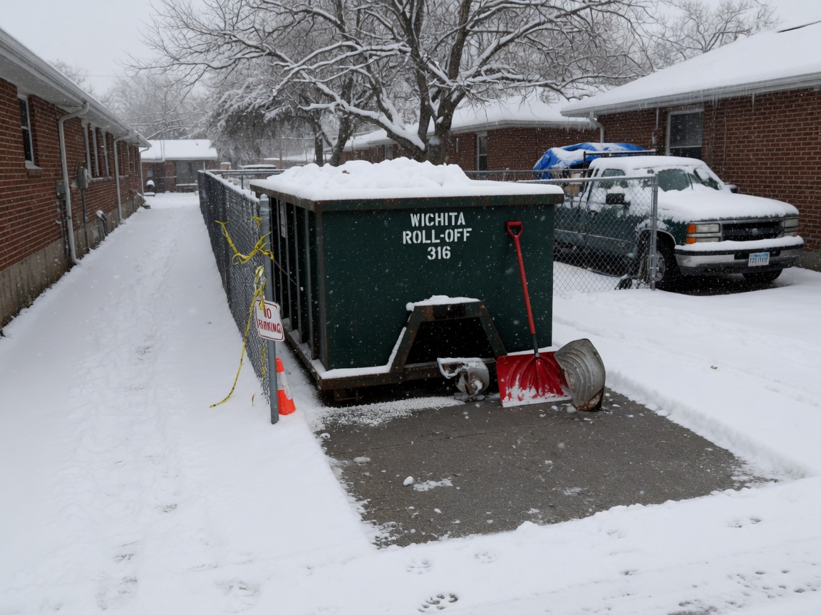 Wichita Winter Dumpster Placement: Keeping Access Clear When Snow Hits